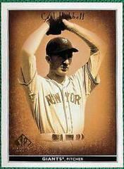 Carl Hubbell #9 Baseball Cards 2002 SP Legendary Cuts Prices