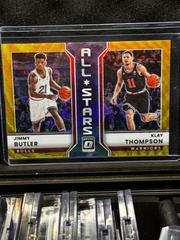 Jimmy Butler, Klay Thompson [Gold Wave] #16 Basketball Cards 2022 Panini Donruss Optic All Stars Prices