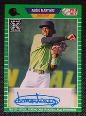 Angel Martinez [Green] Baseball Cards 2021 Pro Set Autographs Prices