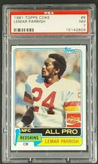 Lemar Parrish Football Cards 1981 Topps Coke Prices