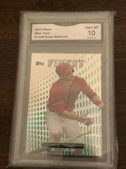 Mike Trout [Green Refractor] Baseball Cards 2013 Finest Prices
