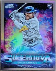 Wander Franco #SN-8 Baseball Cards 2022 Topps Cosmic Chrome Supernova Prices