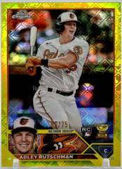Adley Rutschman [Logofractor Yellow] #1 Baseball Cards 2023 Topps Chrome Prices