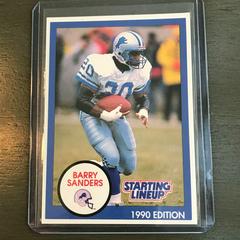 Barry Sanders [Blue] Football Cards 1990 Kenner Starting Lineup Prices