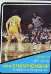 NBA Championship: Knicks Game 1 Basketball Cards 1972 Topps Prices