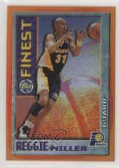 Reggie Miller [Orange Border Refractor Test Issue] Basketball Cards 1995 Finest Mystery Prices