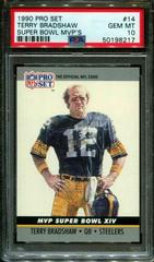 Terry Bradshaw #14 Football Cards 1990 Pro Set Super Bowl MVP Prices