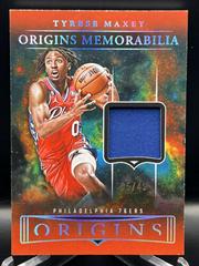 Tyrese Maxey [Red] #10 Basketball Cards 2023 Panini Origins Memorabilia Prices