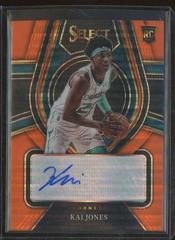 Kai Jones [Orange Pulsar] Basketball Cards 2021 Panini Select Rookie Signatures Prices