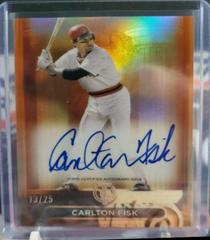 Carlton Fisk [Orange] #PTGA-CF Baseball Cards 2024 Topps Tribute Pillars of the Game Autograph Prices