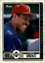 Juan Gonzalez Baseball Cards 1999 Upper Deck Retro Prices