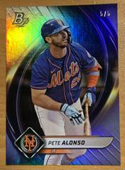 Pete Alonso [Red Platinum Bar] #65 Baseball Cards 2022 Bowman Platinum Prices