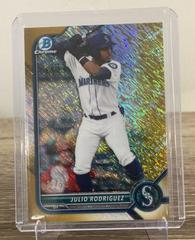 Julio Rodriguez [Gold Shimmer Refractor] Baseball Cards 2022 Bowman Chrome Prospects Prices