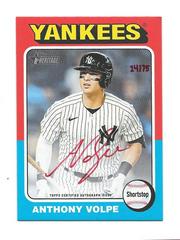 Anthony Volpe [Special Edition Red Ink] #ROA-AV Baseball Cards 2024 Topps Heritage Real One Autograph Prices