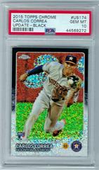 Carlos Correa [Black] Baseball Cards 2015 Topps Chrome Update Prices