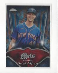 Jacob deGrom [Red] Baseball Cards 2022 Topps Chrome Logofractor Club Plaques Prices