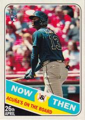 Ronald Acuna Jr #NT-14 Baseball Cards 2018 Topps Heritage Now & Then Prices
