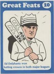 Ed Delahanty [Blue Border] #10 Baseball Cards 1972 Laughlin Great Feats Prices