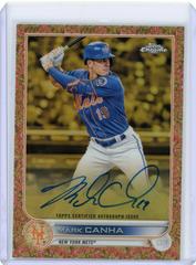 Mark Canha [Rose Gold] #GEA-MC Baseball Cards 2022 Topps Gilded Collection Chrome Gold Etch Autographs Prices