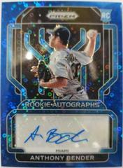 Anthony Bender [Blue Wave Prizm] #RA-AB Baseball Cards 2022 Panini Prizm Rookie Autographs Prices