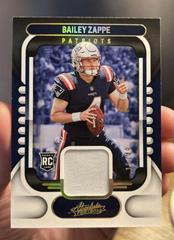 Bailey Zappe [Gold] #ARM-29 Football Cards 2022 Panini Absolute Rookie Materials Prices
