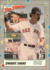 Dwight Evans #8 Baseball Cards 1988 Fleer Star Stickers Prices