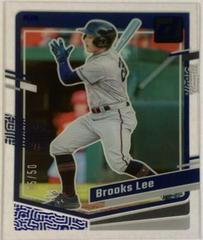 Brooks Lee [Blue] #1 Baseball Cards 2023 Panini Chronicles Clearly Donruss Prices