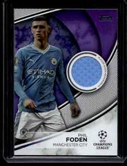 Phil Foden [Purple Foilboard] #TS-PF Soccer Cards 2023 Topps UEFA Club Superstar Relic Prices