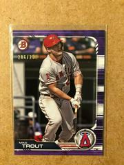 Mike Trout [Purple] Baseball Cards 2019 Bowman Prices
