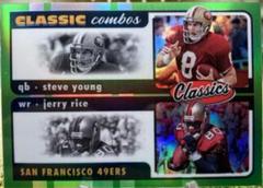Jerry Rice, Steve Young [Green] Football Cards 2022 Panini Classics Combos Prices