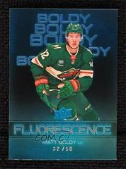 Matt Boldy [Blue] Hockey Cards 2022 Upper Deck Fluorescence Prices