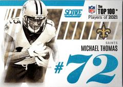 Michael Thomas #T72 Football Cards 2022 Panini Score Top 100 Prices