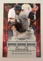 Derek Jeter [Red] Baseball Cards 2008 Upper Deck Spectrum Jeter Retrospectrum Prices