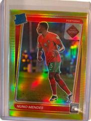Nuno Mendes [Optic Gold] #192 Soccer Cards 2021 Panini Donruss Road to Qatar Prices