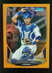 Salvador Perez [Orange Refractor] #132 Baseball Cards 2013 Bowman Chrome Prices