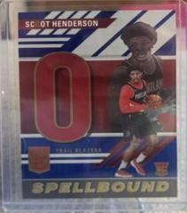 Scoot Henderson [Blue] #15 Basketball Cards 2023 Donruss Elite Spellbound Prices