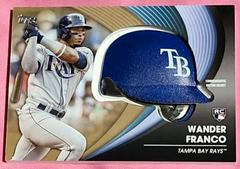 Wander Franco [Gold] #BH-WF Baseball Cards 2022 Topps Batting Helmet Relic Prices
