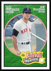 Carl Yastrzemski [Emerald] #16 Baseball Cards 2005 Upper Deck Baseball Heroes Prices