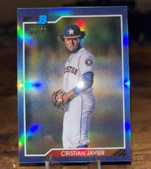 Cristian Javier [Blue Refractor] Baseball Cards 2020 Bowman Heritage Chrome Prospects Prices