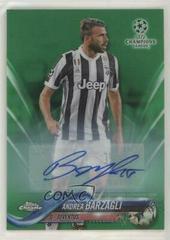 Andrea Barzagli [Autograph Green Refractor] Soccer Cards 2017 Topps Chrome UEFA Champions League Prices