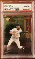 Derek Jeter [Press Proof Gold] #211 Baseball Cards 1996 Leaf Prices