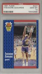 Theodore Edwards Basketball Cards 1991 Fleer Prices