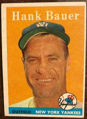 Hank Bauer #9 Baseball Cards 1958 Topps Prices