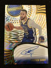 Stephen Curry [Fractal] #4 Basketball Cards 2023 Panini Revolution Autograph Prices