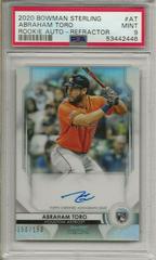 Abraham Toro [Refractor] #AT Baseball Cards 2020 Bowman Sterling Rookie Autographs Prices