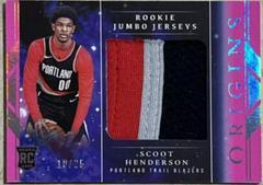 Scoot Henderson [Pink] #18 Basketball Cards 2023 Panini Origins Rookie Jumbo Jersey Prices