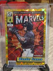 Wander Franco [Gold] #M-8 Baseball Cards 2022 Panini Donruss Marvels Prices