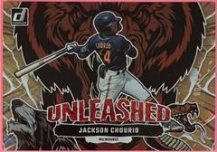 Jackson Chourio [Gold] Baseball Cards 2023 Panini Donruss Unleashed Prices