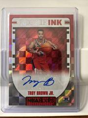 Troy Brown Jr. [Red] Basketball Cards 2018 Panini Hoops Rookie Ink Prices