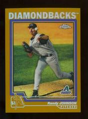 Randy Johnson [Gold Refractor] #450 Baseball Cards 2004 Topps Chrome Prices